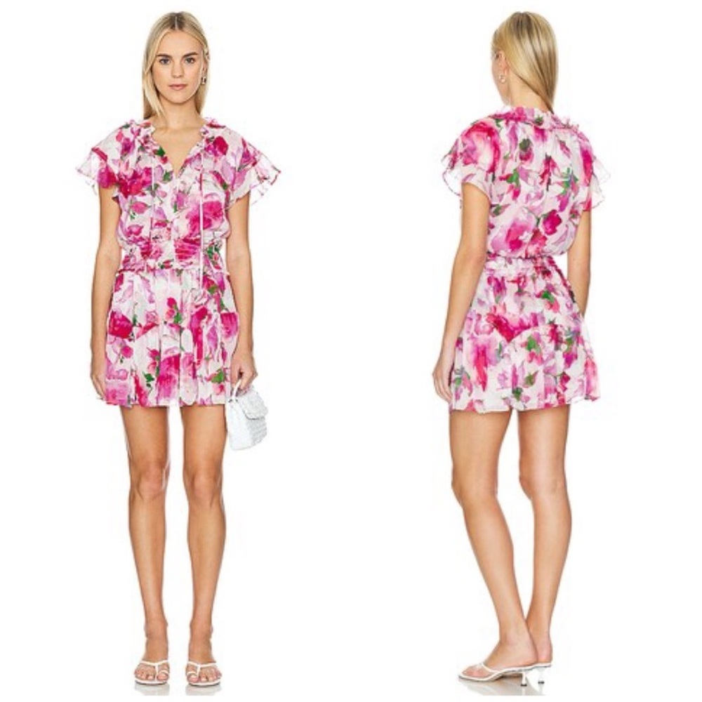 MISA Los Angeles Natalia Dress in Garden Fuchsia - M - Picture 7 of 16
